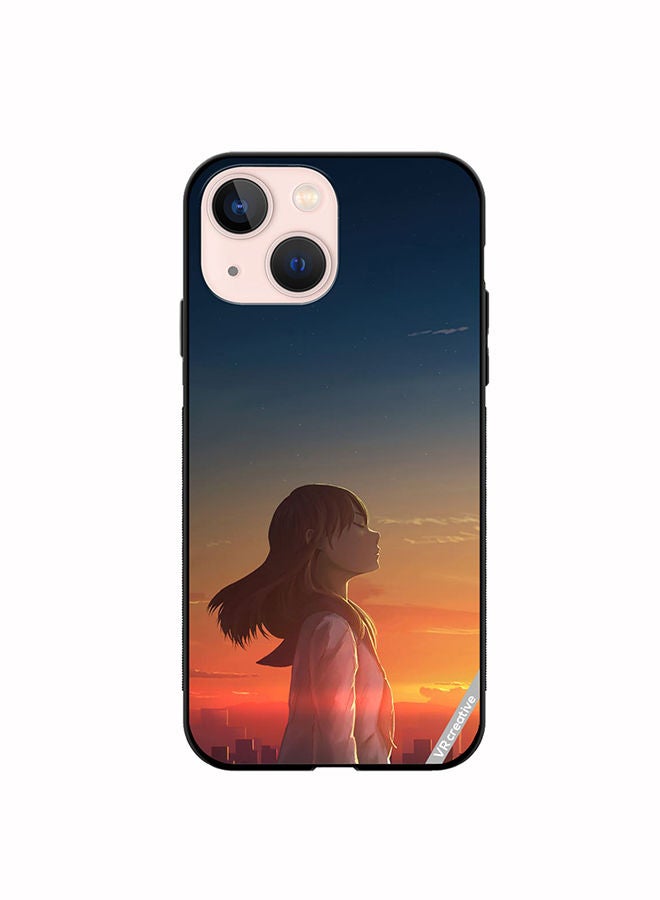 VR CREATIVE Protective Case Cover For Apple iPhone 14 Plus Girl1 Design Multicolour - Image 1