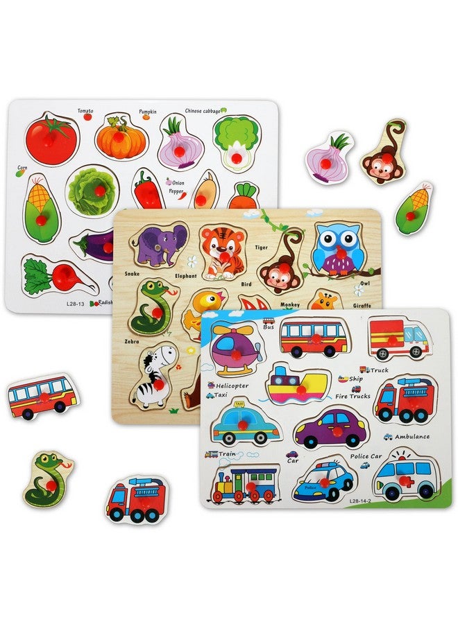 Chocozone Wooden Learning Educational Board For Kids, Puzzle Toys For 2 Years Old Boys & Girls (Alphabets, Numbers & Shapes) - Image 2