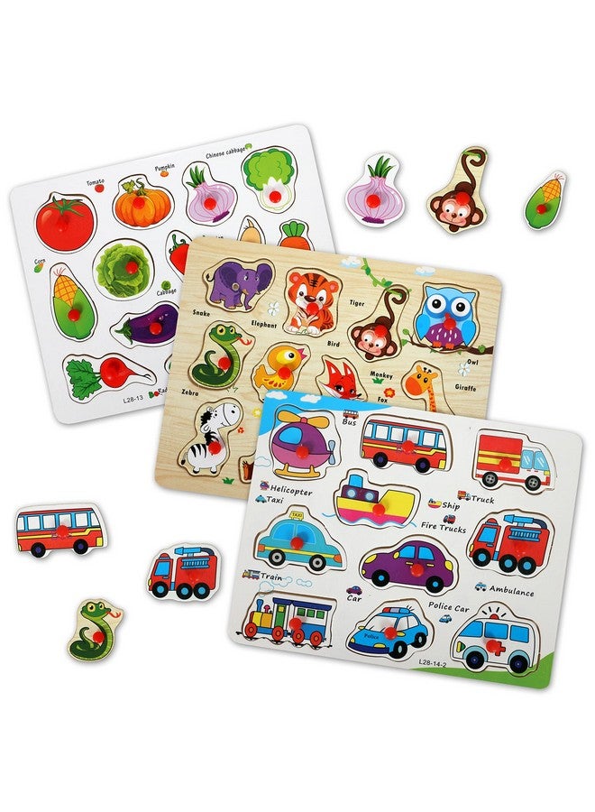 Chocozone Wooden Learning Educational Board For Kids, Puzzle Toys For 2 Years Old Boys & Girls (Alphabets, Numbers & Shapes) - Image 1
