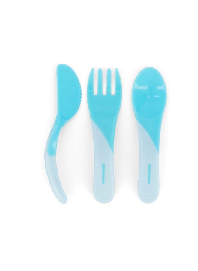 Twistshake Learn Cutlery 6+m Pastel Blue