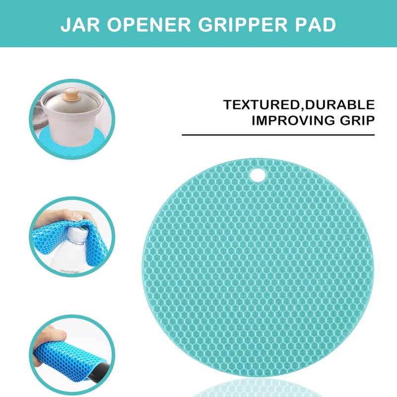 HUMANFUN Jar Opener for Weak Hands, Seniors with Arthritis, 5 in 1 Multi Function Bottle Opener Lid Opener For Arthritic Hands with Non Slip Rubber Jar opener Gripper Pad - Image 5