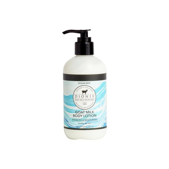 Dionis Goat Milk Lotion – Moisturizing Body Lotion for Dry Skin, Sensitive Skin Safe, Lightweight Non-Greasy Formula, Lotion Pump - Ocean Mist 8.5 oz