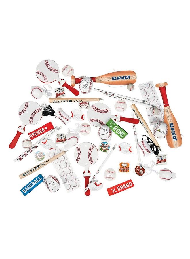 Fun Express Baseball Party Favor Assortment Bulk Set Of 50 Pieces Toys And Party Supplies - Image 2