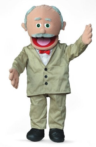 Silly Puppets 30 Pops Hispanic Grandfather Professional Performance Puppet with Removable Legs Full or Half Body - Image 1