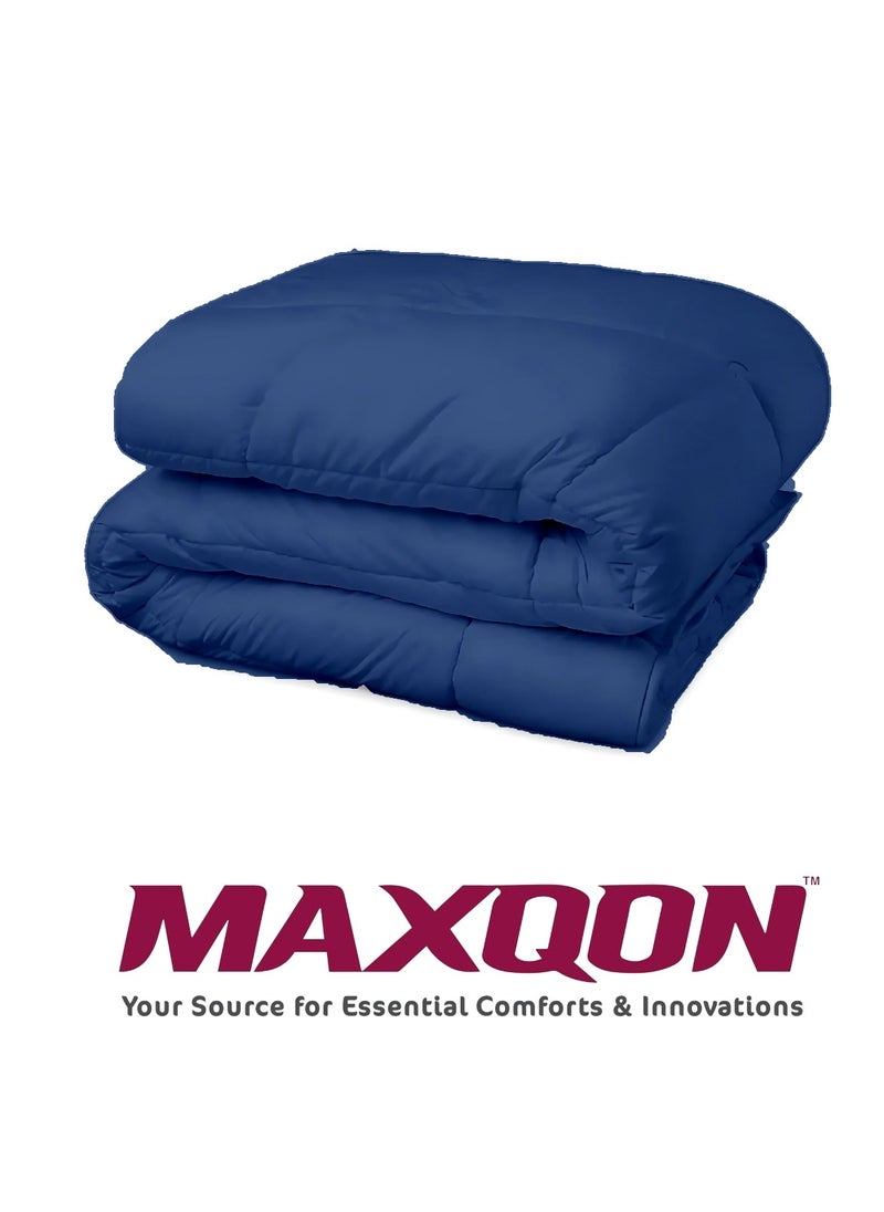 MAXQON Duvet Comforter Microfiber for King/Queen Size Mattress 150x200, 200x220, Color Blue  - Image 4