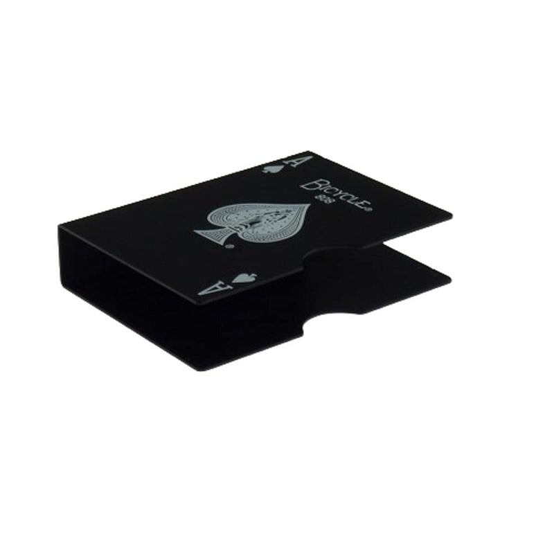 MilesMagic Bicycle Stainless Steel Card Clip Defender for Rare Expensive Limited Edition Playing Cards Protection Guard Holder (Deck not Included) (Black) - Image 3