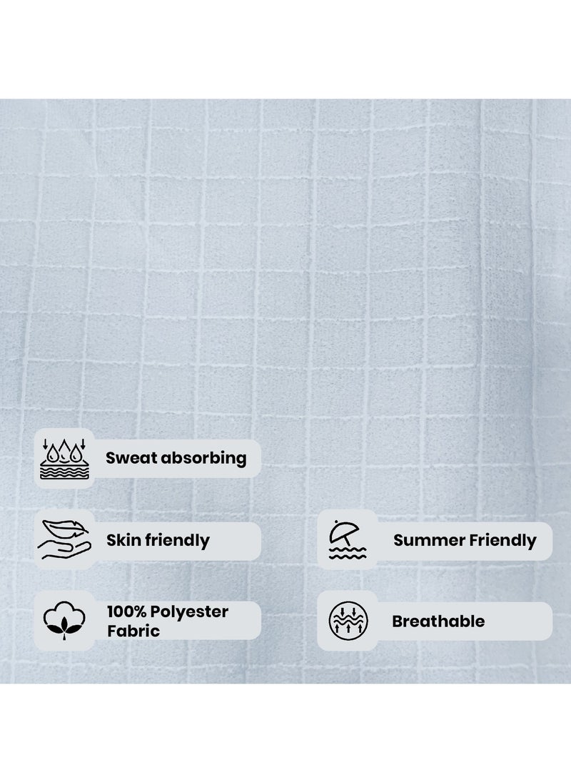 Royal King Ihram Haj And Umrah Towel For Men 100% Polyster Towel High Quality  Hygienic Natural Towel Hajj Wearing Towel/Ihram Men's Towel(1200g)  - Image 3