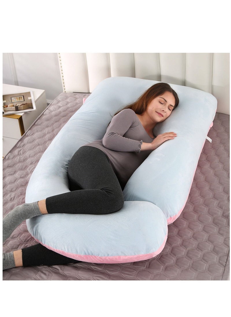 Arabest Pregnancy Pillows for Sleeping, U Shaped Full Body Maternity Pillow with Removable Cover, Support for Back, Legs, Belly for Pregnant Women, 57 Inch Pregnancy Pillow for Women  - Image 1