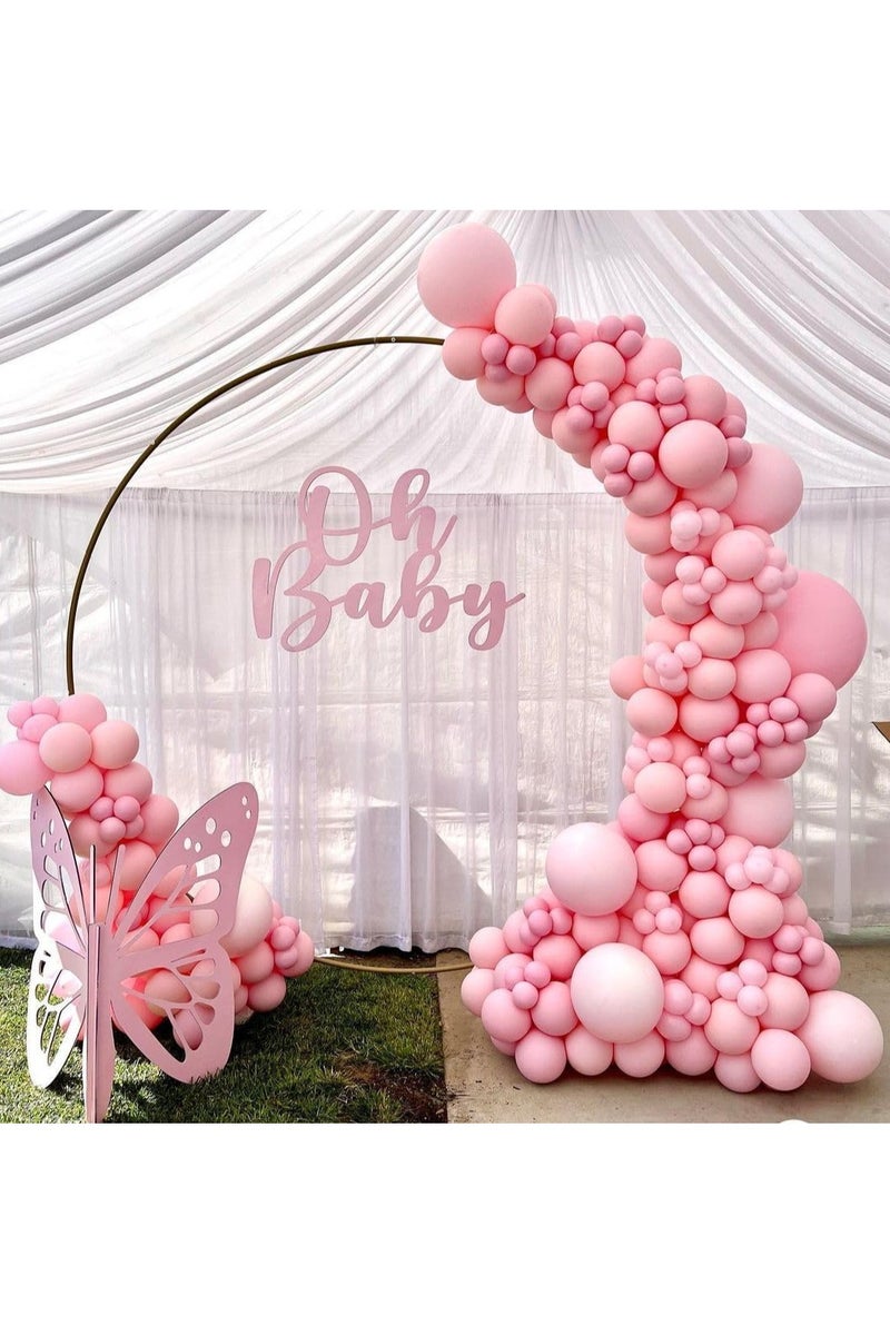 100 Pack 12 inch Round Helium Light Pink Balloons for Wedding Baby Shower Birthday Party Decoration - Image 3