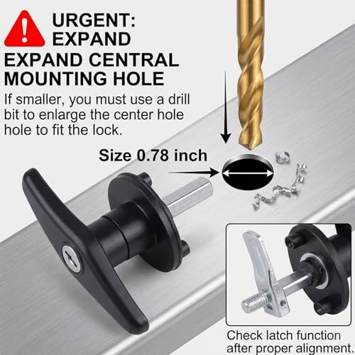 Hurrikom Truck Topper Fastener Heavy Duty THandle Lock for LeerSnugtop Camper Shell Universal Replacement Locking Handles with Keys Secure Truck Cap Clamps Tailgate Lock Accessories - Image 5