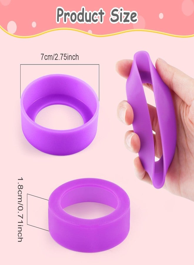 BOSMIOW 15pcs 70mm Silicon Protective Cup Mat,Rubber Cup Sleeve,Heat-Resistant Water Bottle Holder,Insulation Tumbler Protector,Non-Slip Cup Bottom Cover,Mug Coaster,Multicolor - Image 2