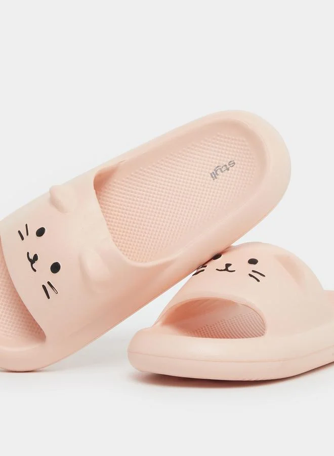 Styli Styli Cat Print Slip-On Slides