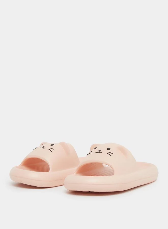 Styli Styli Cat Print Slip-On Slides