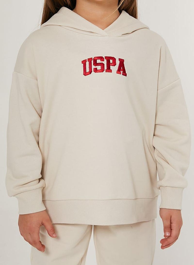 يو اس بولو اسن طقم رياضي بيج للبنات من يو إس بولو أسن - Image 4