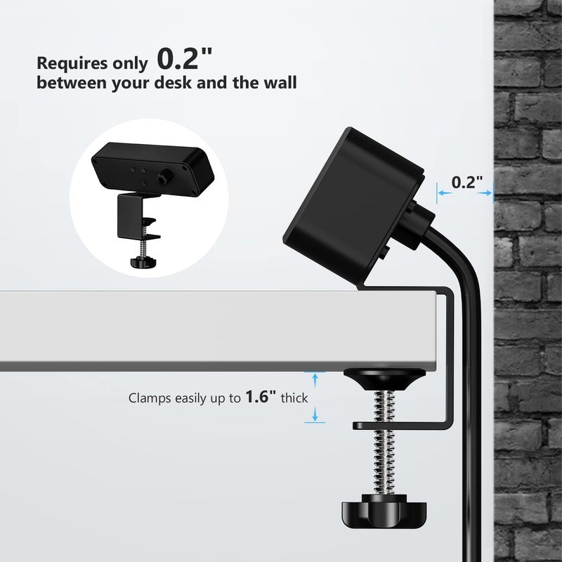 JSVER Desk Power Strip JSVER Desk Clamp Power Strip Desk Mount USB Charging Power Station Desk MultiOutlets 3 AC Outlets 65 ft Extension Cord Desktop Charging Clamp for Home Office Workshop - Image 4