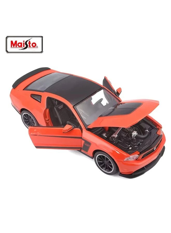 Maisto 1 24 Scale Ford Mustang Boss 302 Orange Muscle Car Model - Image 5