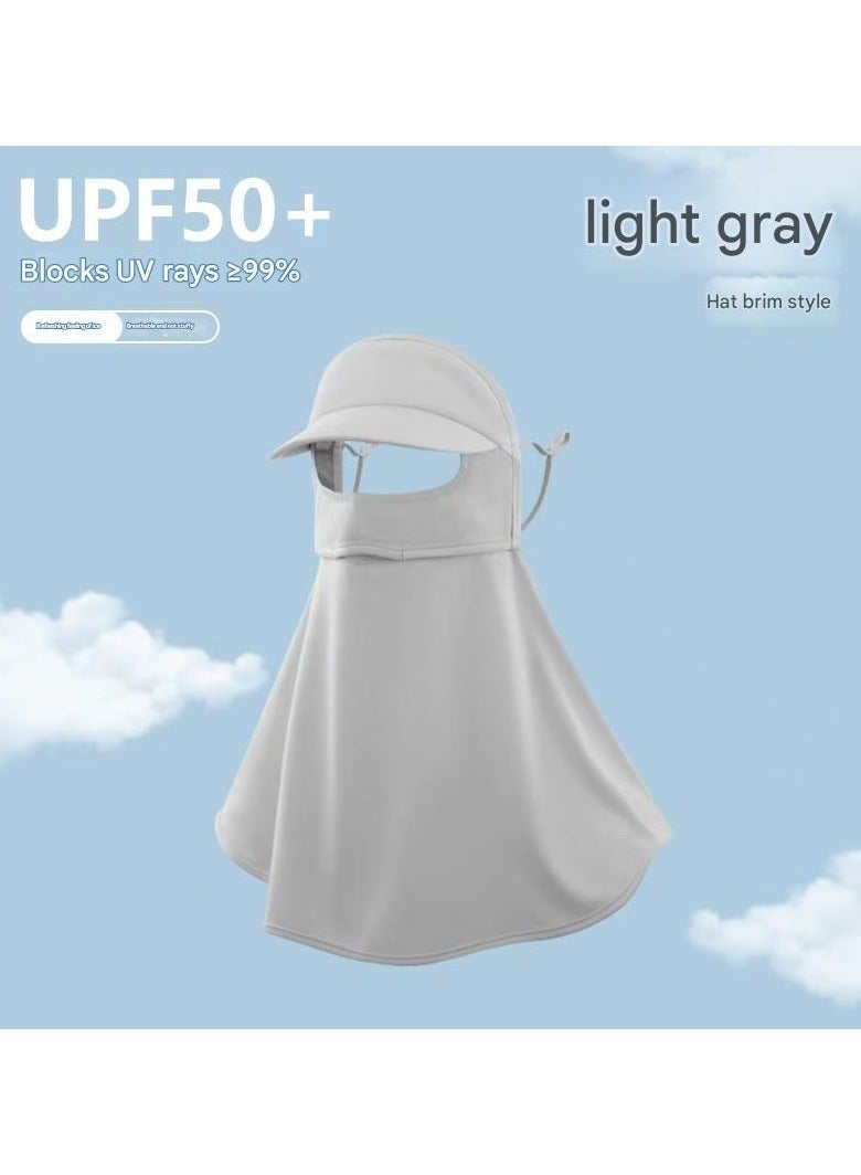 Goolsky Women Summer Outdoor UV‑Protection Face & Neck Cover, Ice‑Silk Lightweight Breathable Sun Shield for Driving Cycling Hiking - Image 3