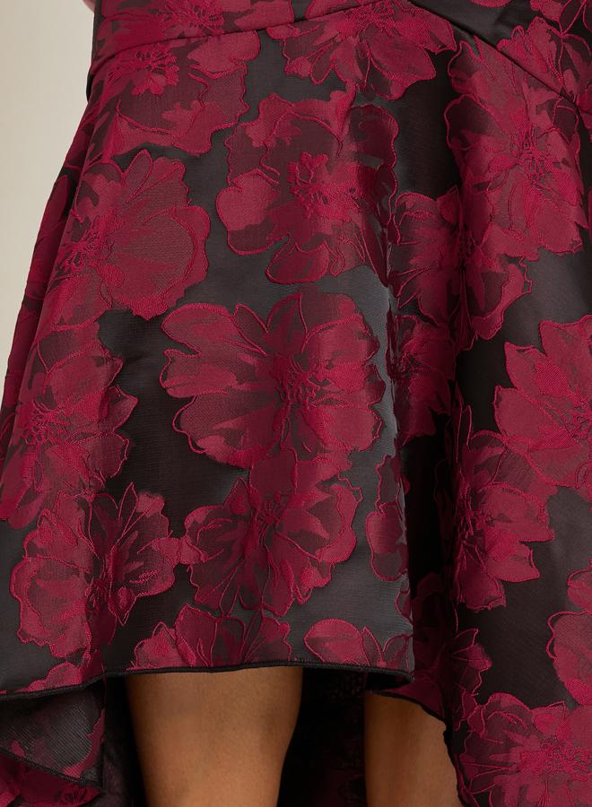 Styli Women Jacquard Off Shoulder Maxi Evening Dress - Image 5