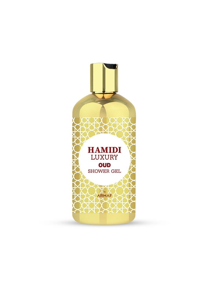 Hamidi Luxury Oud Shower Gel 500ml – Refreshing Body Cleanser with Deep Hydration & Long-Lasting Oud Fragrance for Soft, Revitalized Skin - Image 2