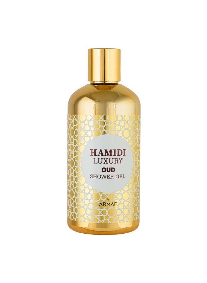 Hamidi Luxury Oud Shower Gel 500ml – Refreshing Body Cleanser with Deep Hydration & Long-Lasting Oud Fragrance for Soft, Revitalized Skin - Image 1