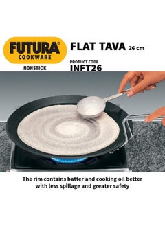 Hawkins Futura Nonstick Flat Tawa Induction Compatible Base, 26cm, 4.88mm Thick, Black - pzsku/Z85729D83C81BB5C49082Z/45/_/1739211943/75f891fa-fc4d-4f9d-ae6c-355b7bcdf05c