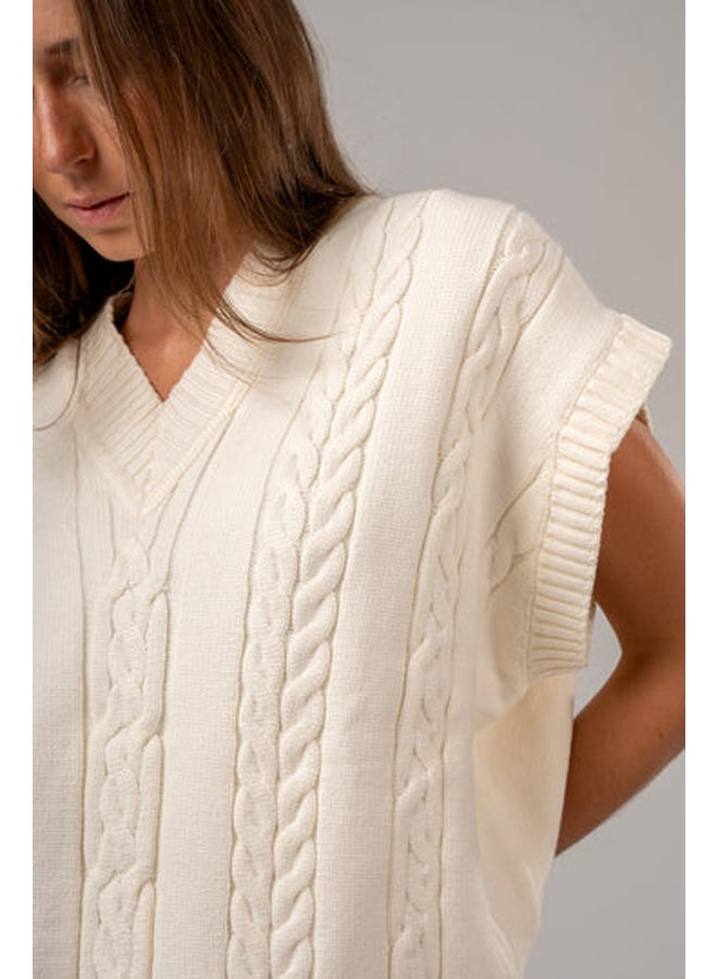 ASTK V-Neck Cable vest - Image 2