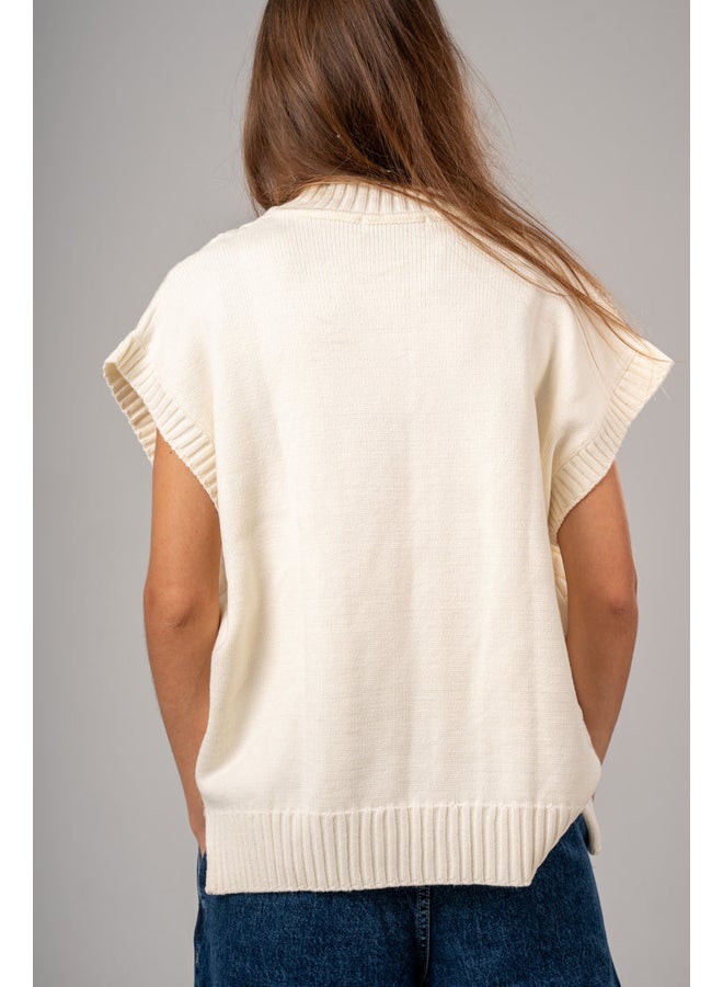 ASTK V-Neck Cable vest - Image 3