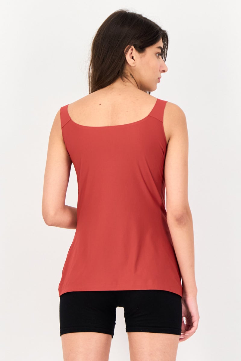 TRIUMPH Women 2 Piece Smart Micro Undershirt Tank Top, Red - Image 3
