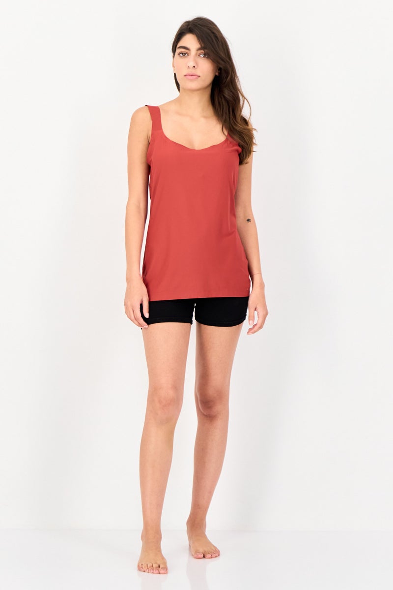 TRIUMPH Women 2 Piece Smart Micro Undershirt Tank Top, Red - Image 4