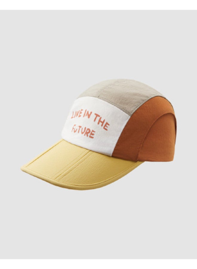 Bananain Uv Unisex Kids' Color-block Lettering Sun Hat Baseball Cap Upf100+ - Image 1