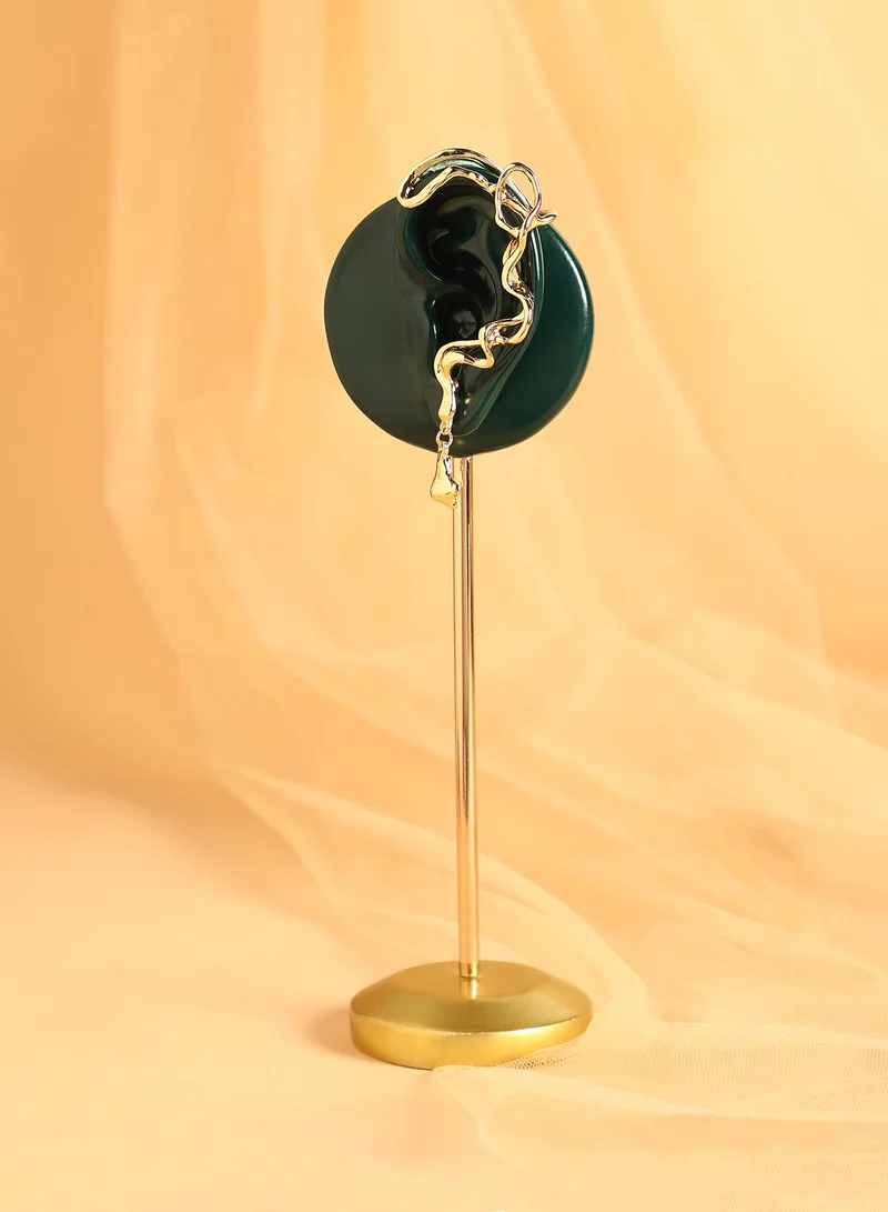 SOHI Women The Tangle-Drop Cuff Earrings | California Gold Colour | One-Size | Metallic Alloy Material | Push Back Closure | Earrings For Casual & Evening Wear