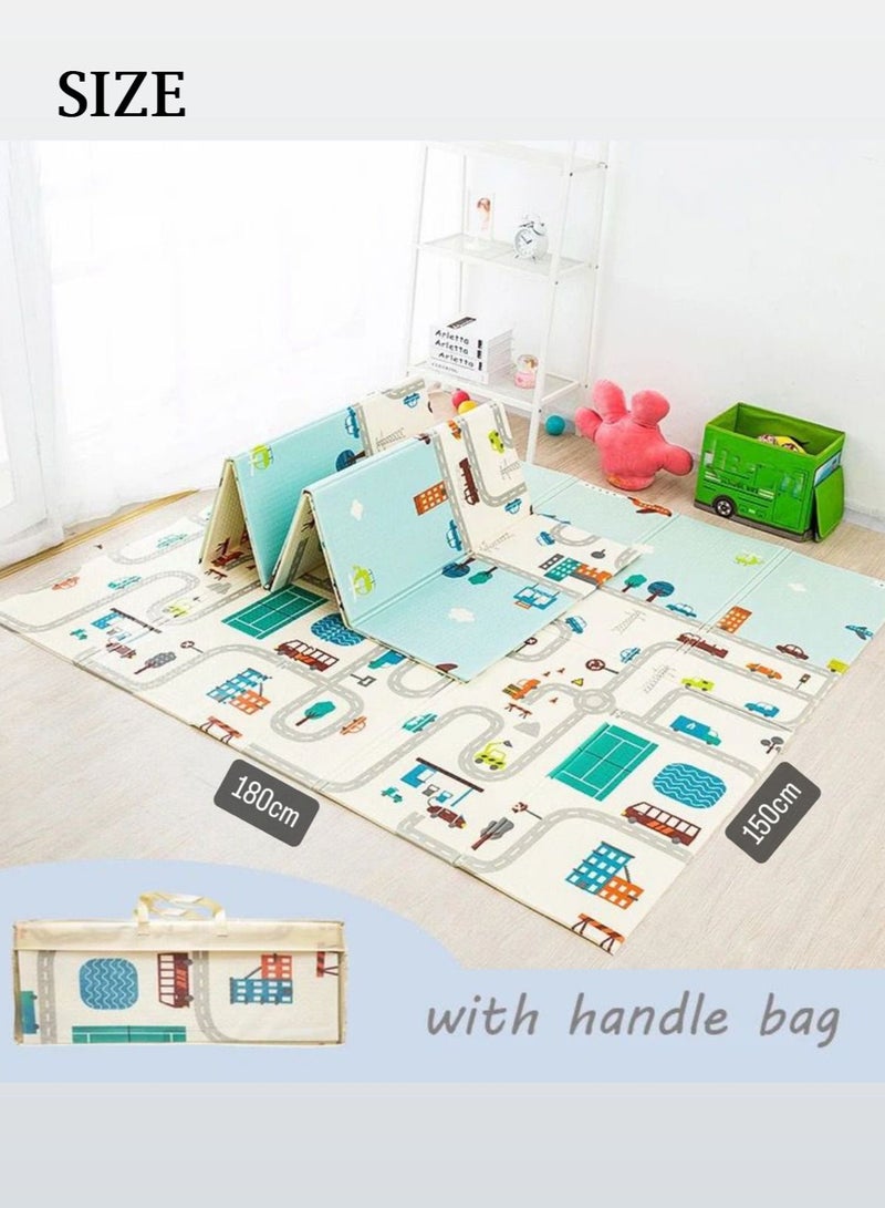 Baby Playmat Extra Large Foam Foldable Reversible Playmat Baby Crawling Mat (Design May Very) - Image 3