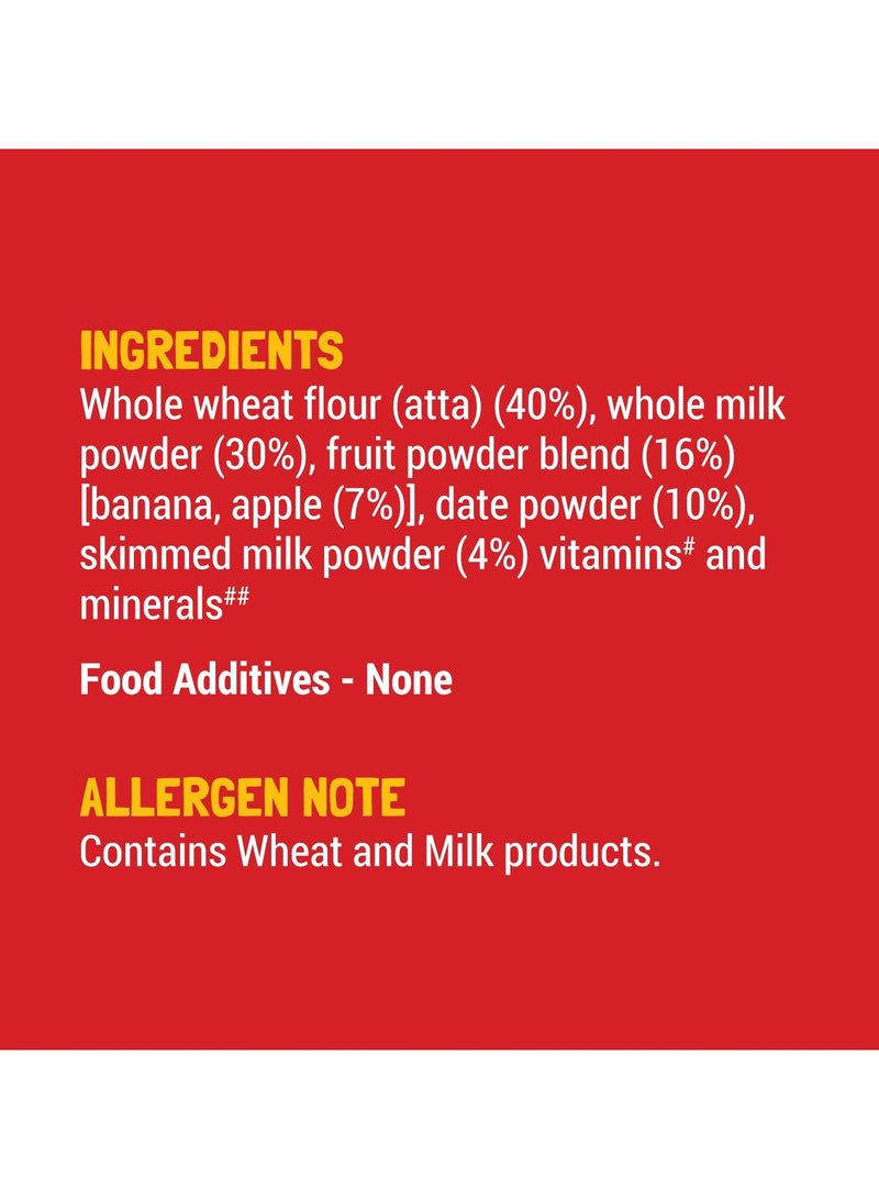 Slurrp Farm Wheat Apple And Date With Milk Instant Healthy Cereal 200g - Image 4