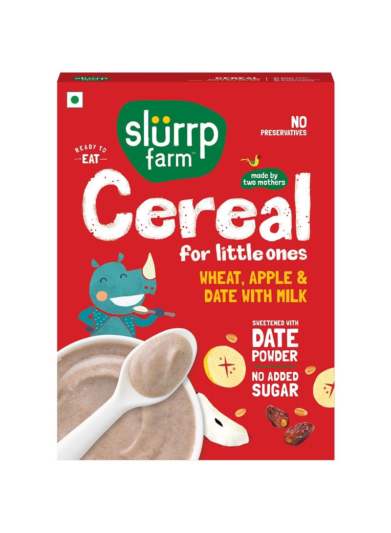 Slurrp Farm Wheat Apple And Date With Milk Instant Healthy Cereal 200g - Image 1
