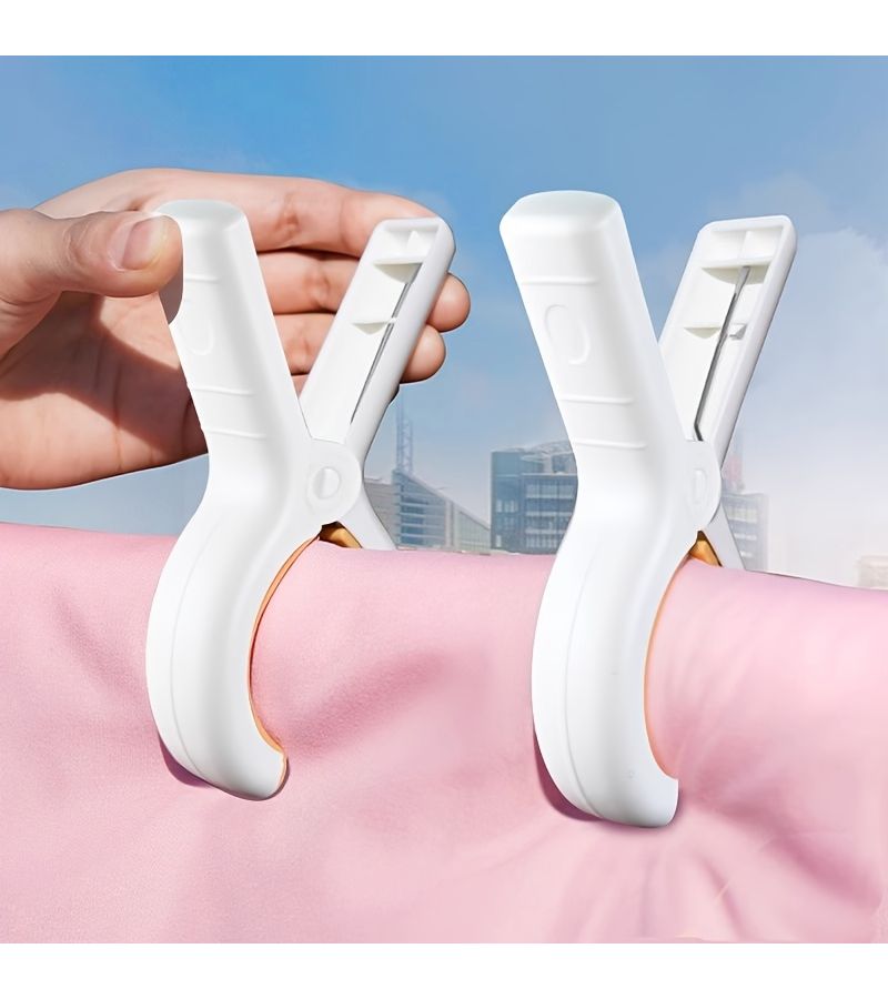 18 Pcs White Clothesline Clips for Blankets and Bed Sheets - Image 5