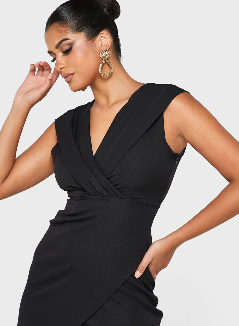Ella Limited Edition Asymmetric V-Neck Dress