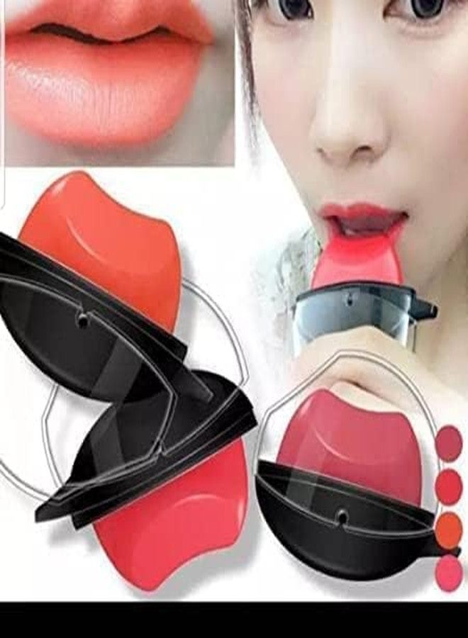Harshlove Lip Shape Apple Lipstick - Long Lasting Waterproof Matte Lipstick - Red & Maroon Shades, 20g (Pack of 2) - Image 4