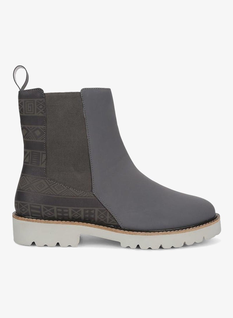 YOHO Grey Comfortable Lightweight Printed Boots - Image 1