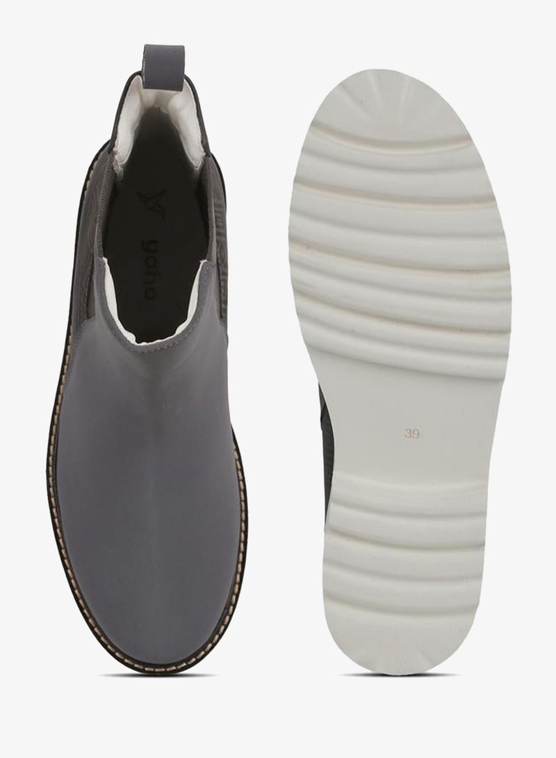 YOHO Grey Comfortable Lightweight Printed Boots - Image 2