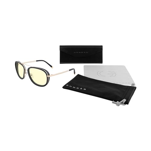 GUNNAR Computer Glasses Dume Gold Amber Lens Blue Light Blocking Anti Glare - Image 3