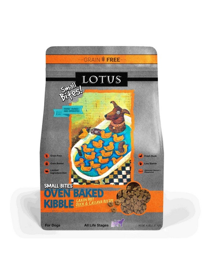 Lotus Lotus Small Bite Dry Dog Food, Duck, 4 Lb 