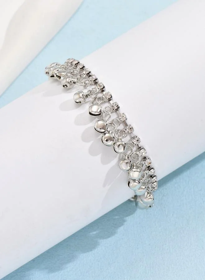 Take Two  Embellished Anklet with Tassel Bells for Women | Best Price UAE