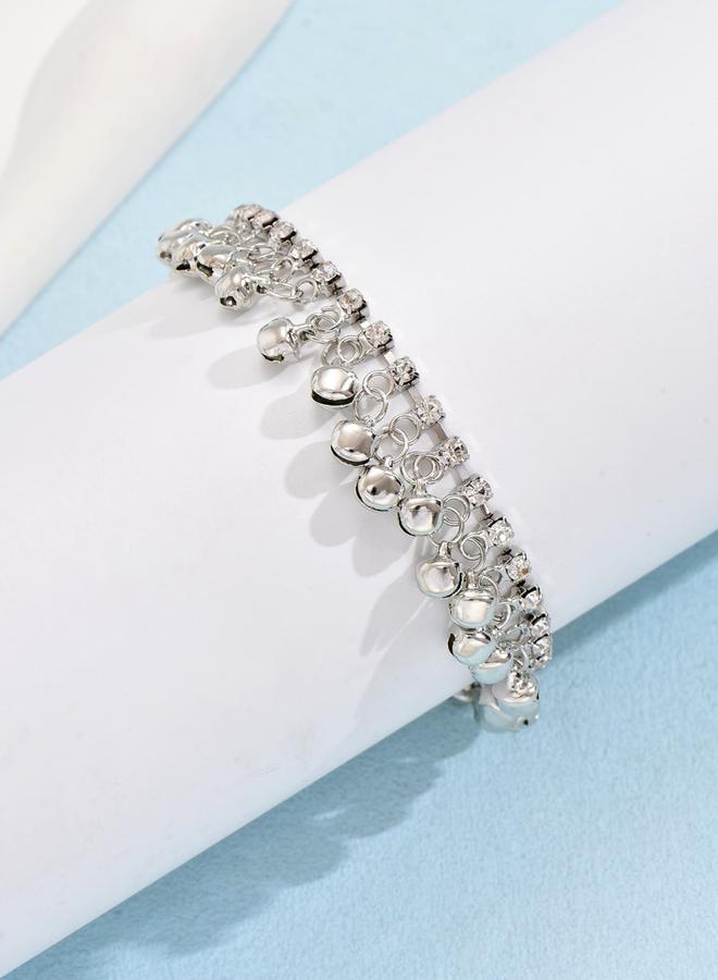 Take Two Embellished Anklet with Tassel Bells - Image 4