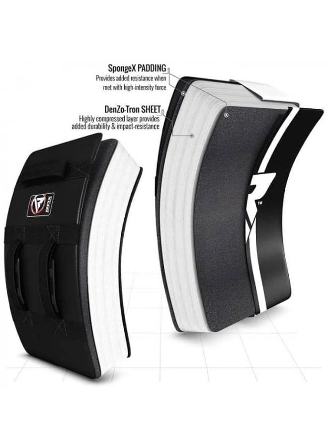 RDX Arm Pad Gel Kick Pads Shield White/Black Heavy - Image 1