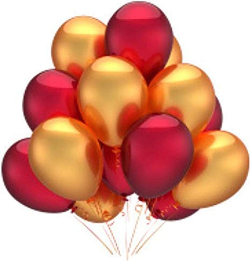 SOI Red Birthday Decoration Items For Girl Pack of - 55 Red Golden Balloons For Decoration | Happy Birthday Decoration Red Theme - Image 5