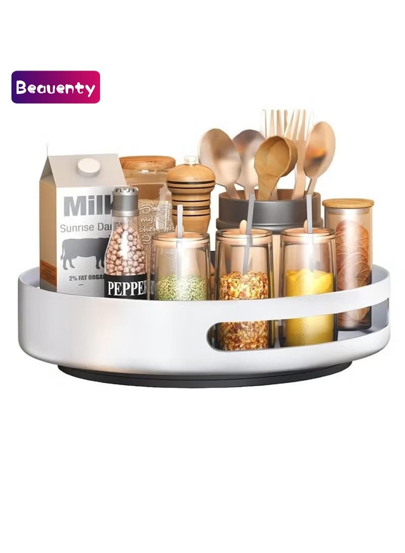 Beauenty Lazy Susan Organizer, 12'' Metal Revolving Spice Rack, 360 Degree Rotatable Rack Stand for Kitchen Cabinet Countertop Pantry Storage Bathroom - Image 1
