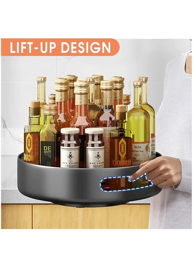 Beauenty Lazy Susan Organizer, 12'' Metal Revolving Spice Rack, 360 Degree Rotatable Rack Stand for Kitchen Cabinet Countertop Pantry Storage Bathroom - Image 2