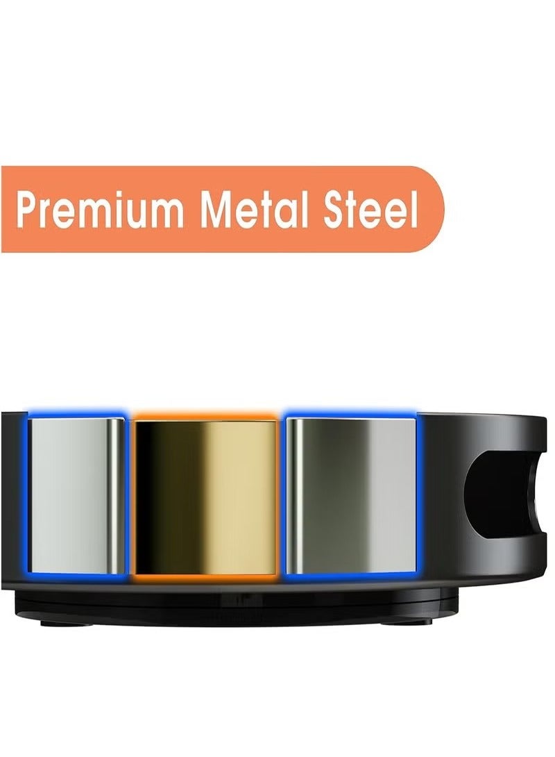 Beauenty Lazy Susan Organizer, 12'' Metal Revolving Spice Rack, 360 Degree Rotatable Rack Stand for Kitchen Cabinet Countertop Pantry Storage Bathroom - Image 4