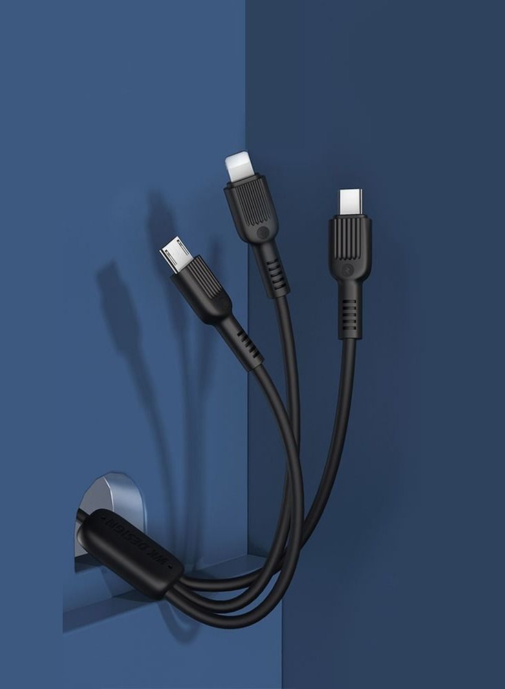 PRODA High Quality 3 in 1 Charging Cable WDC-080B - Image 3
