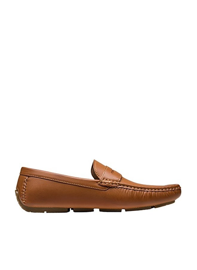 Jousen Men's Loafers Casual Slip On Shoes Soft Penny Loafers for Men Lightweight Driving Boat Shoes (AMY802A Brown 12) - Image 1